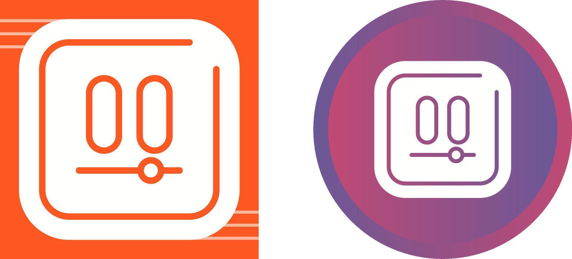 Video Pause Square Vector Icon