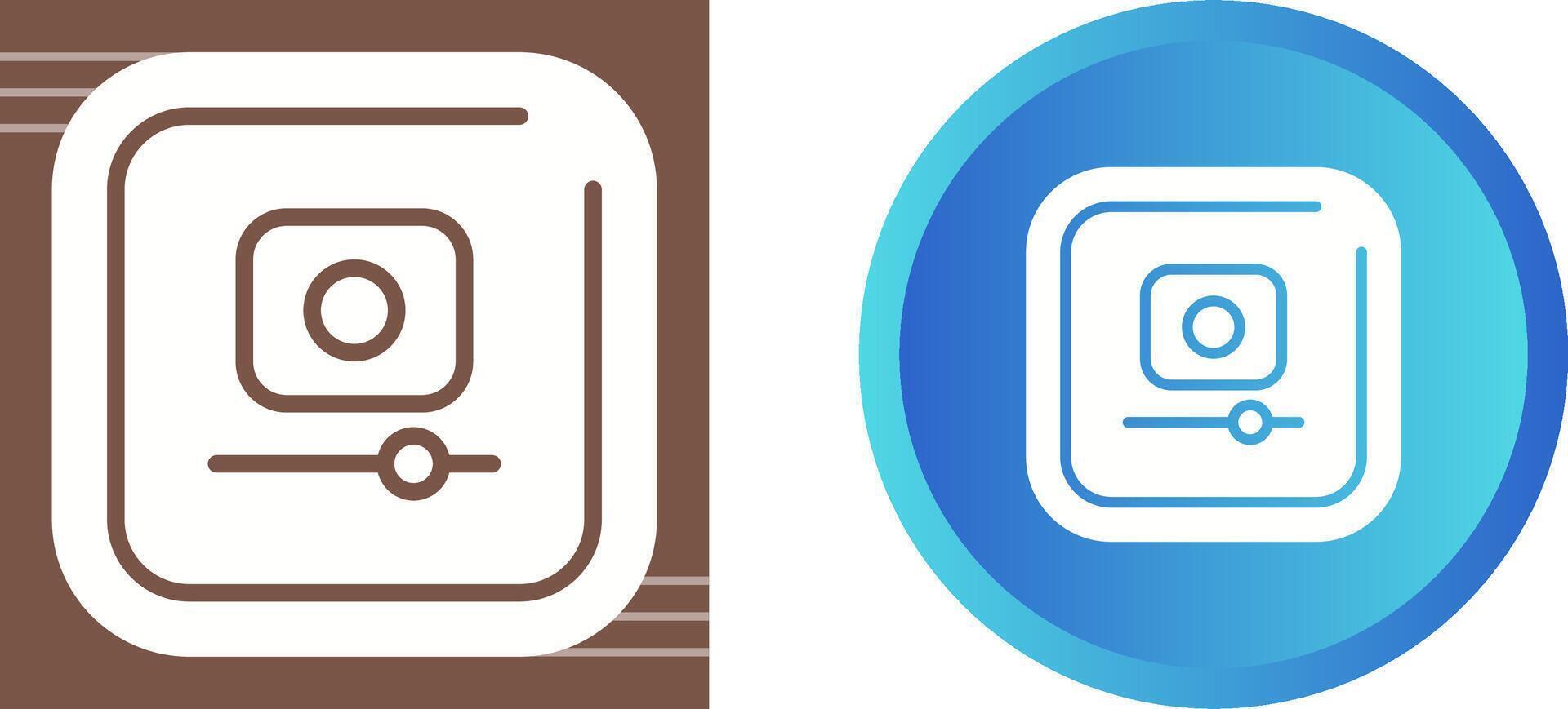 Video Record Square Vector Icon