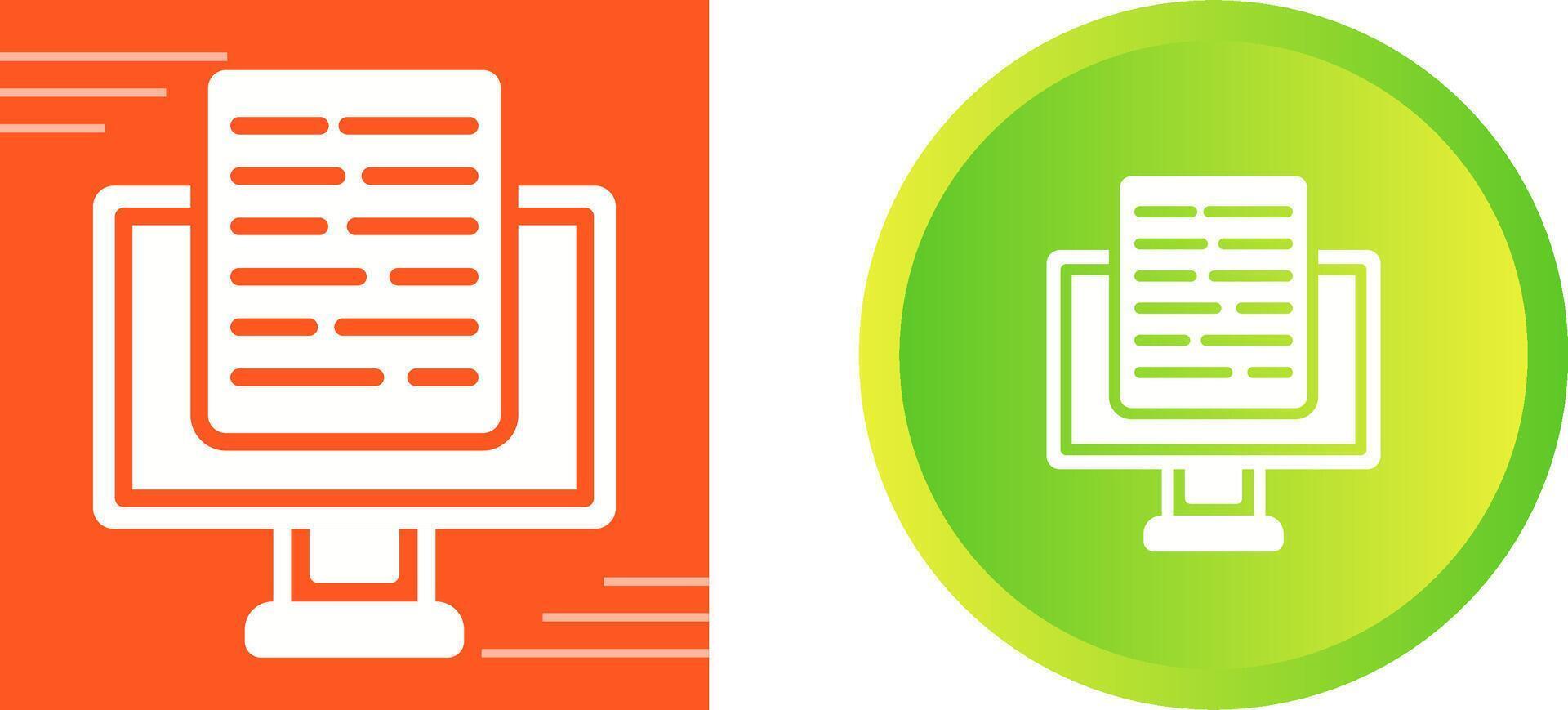 Document Presentation Vector Icon