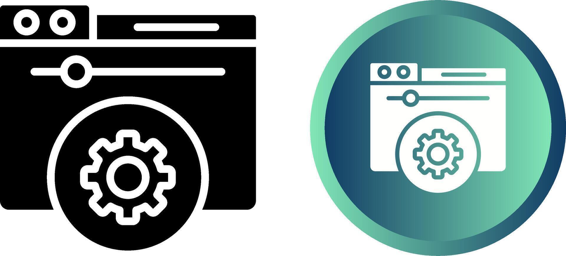 Hosting Control Panel Vector Icon