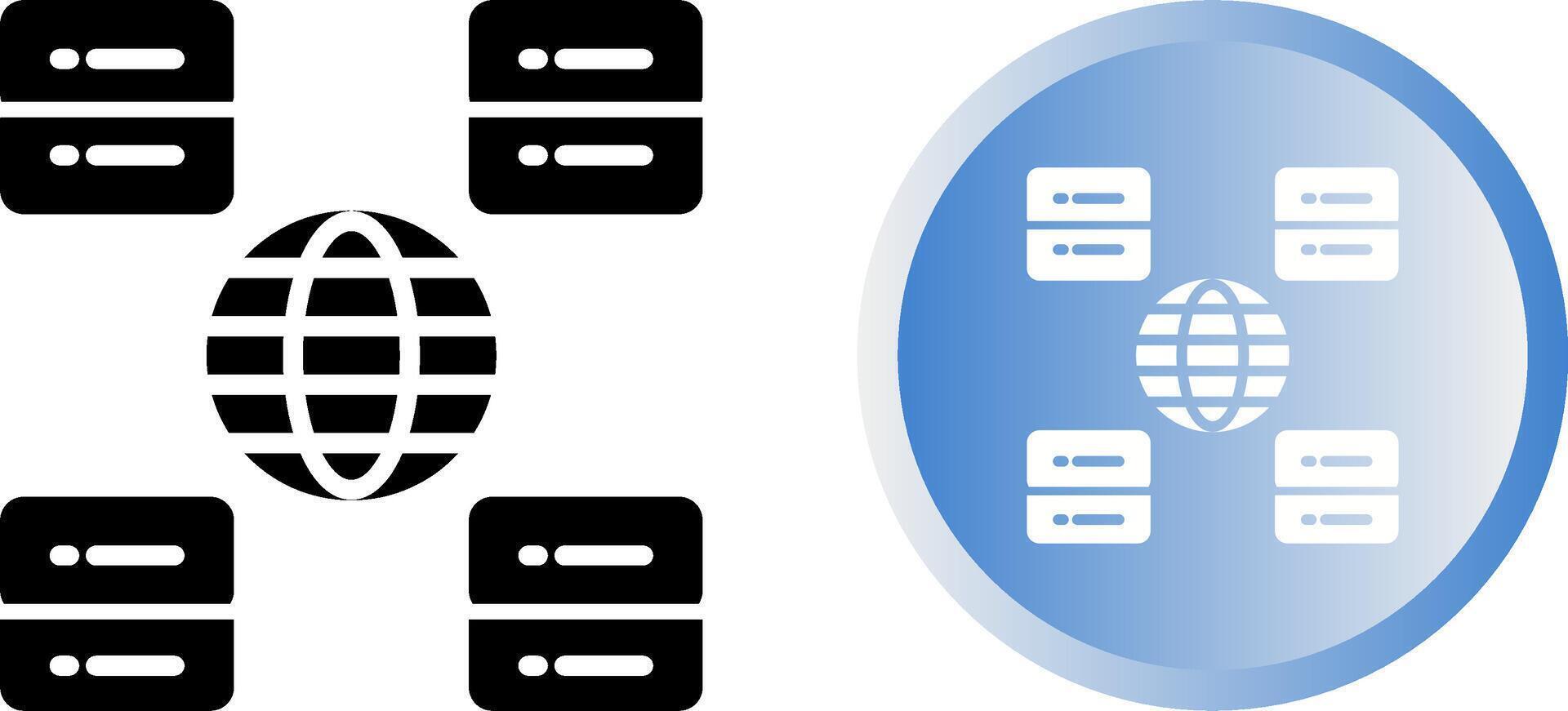 Content Delivery Network Vector Icon