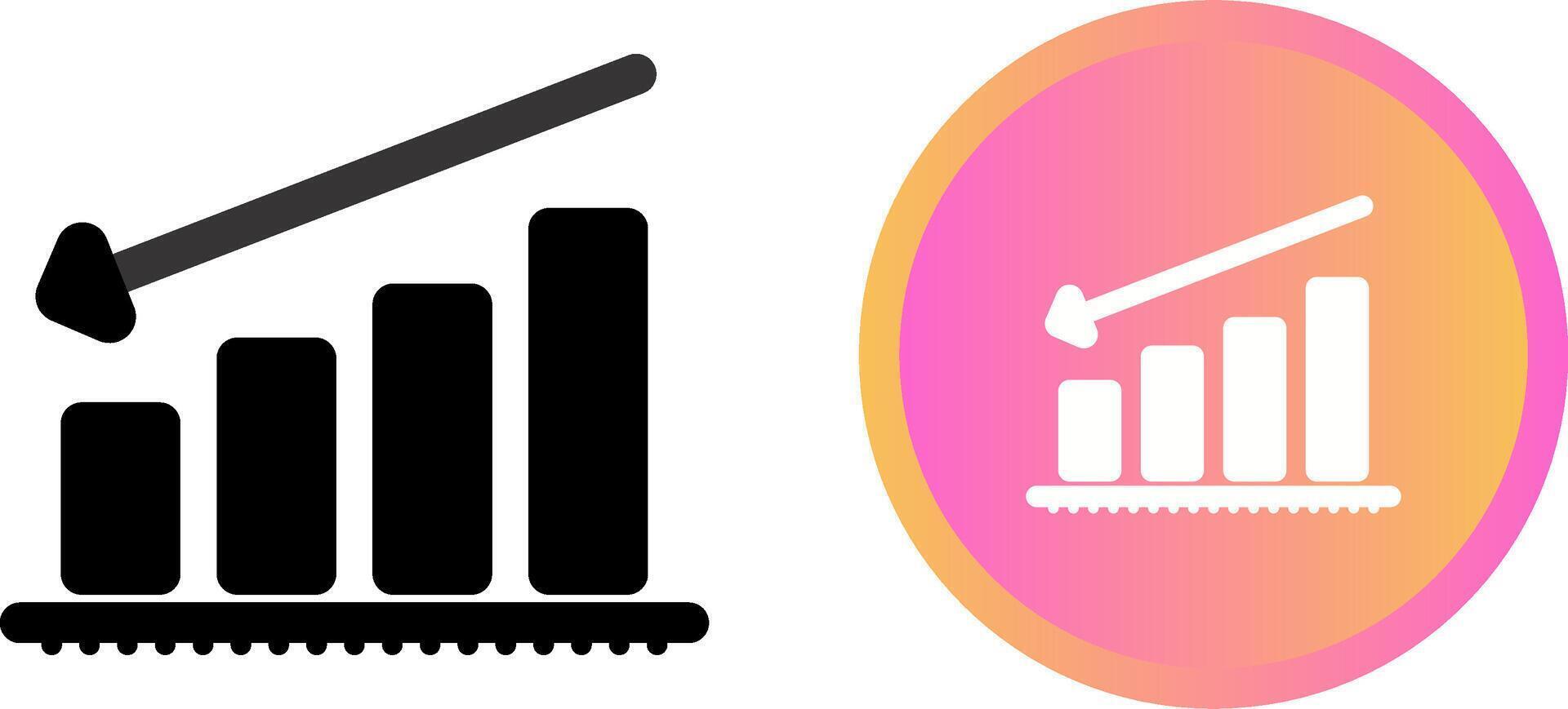 Chart Decreasing Vector Icon