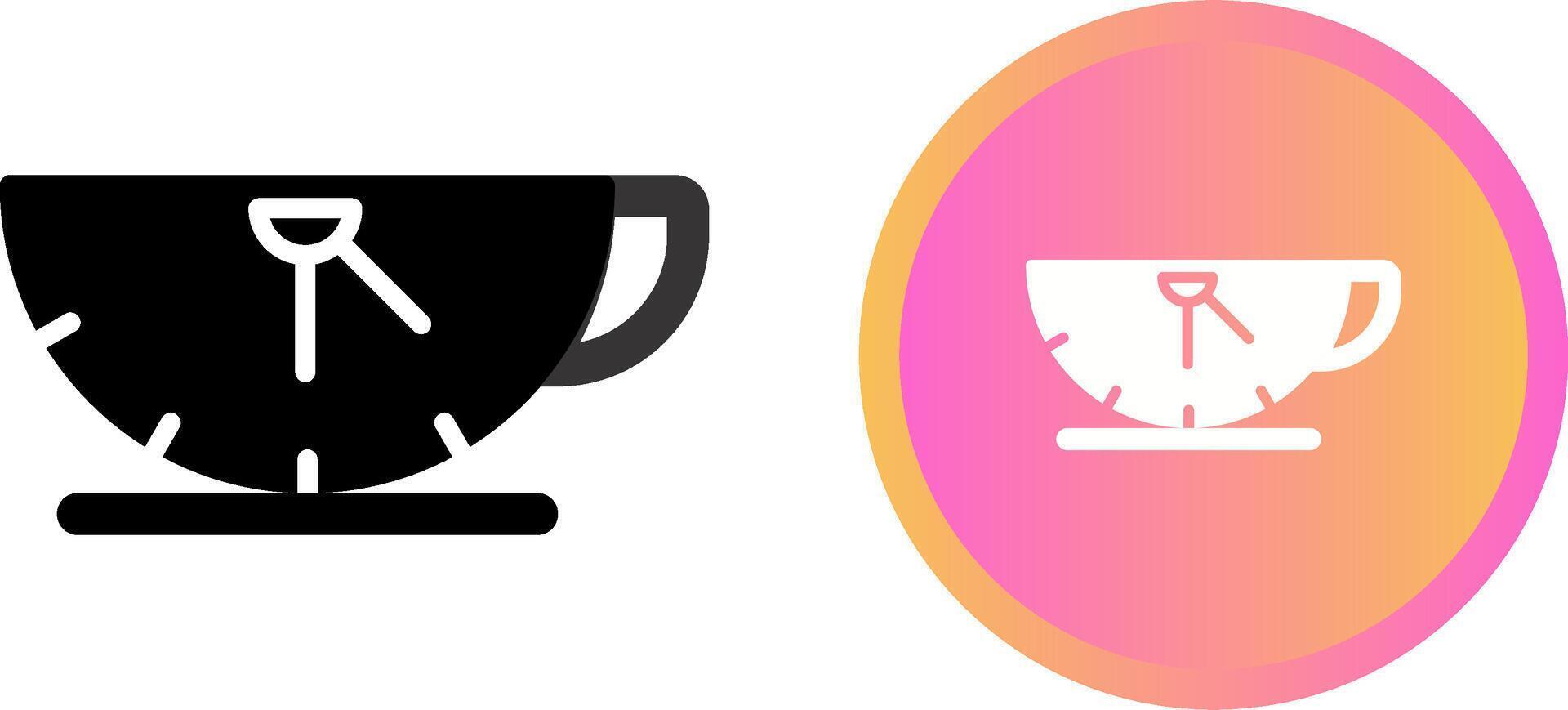 icono de vector de tiempo de café