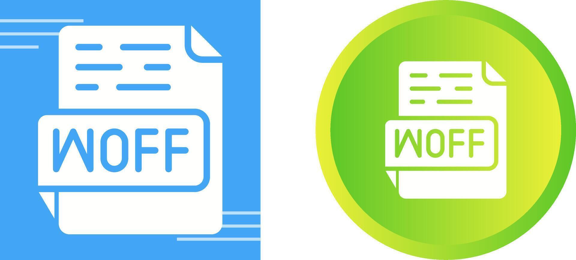 WOFF Vector Icon