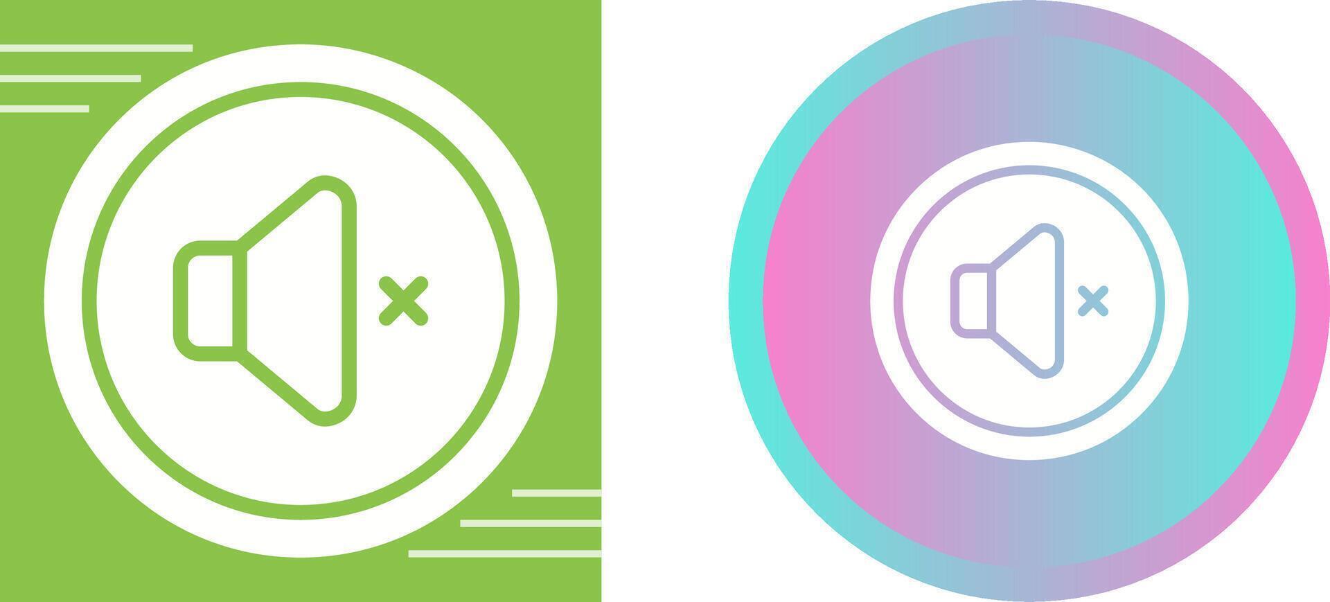 Mute Button Vector Icon