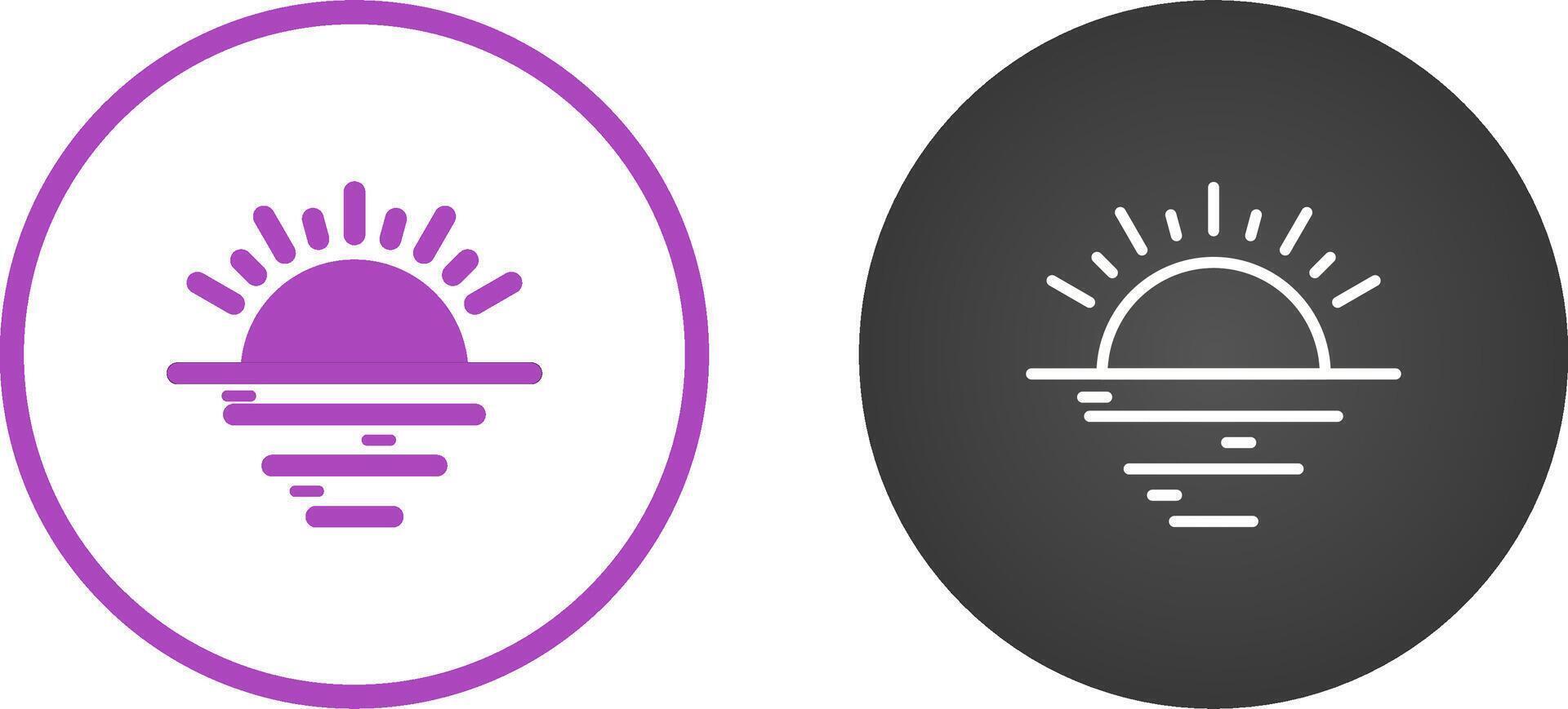 Sunset Vector Icon