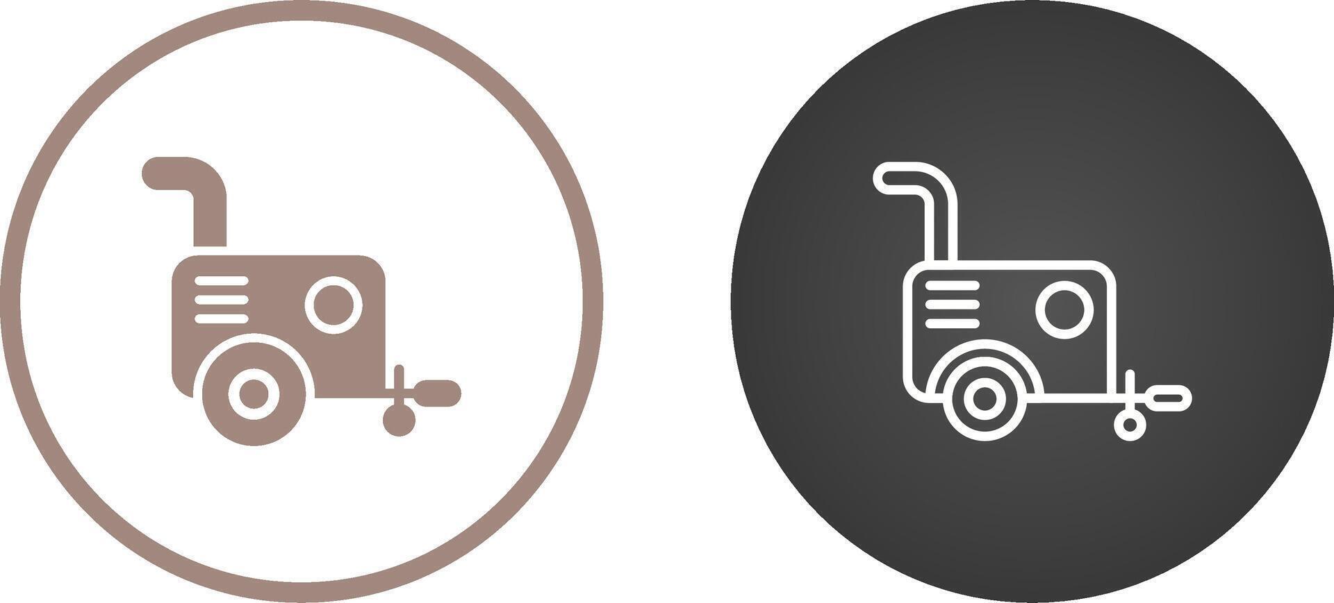 Portable air compressor Vector Icon