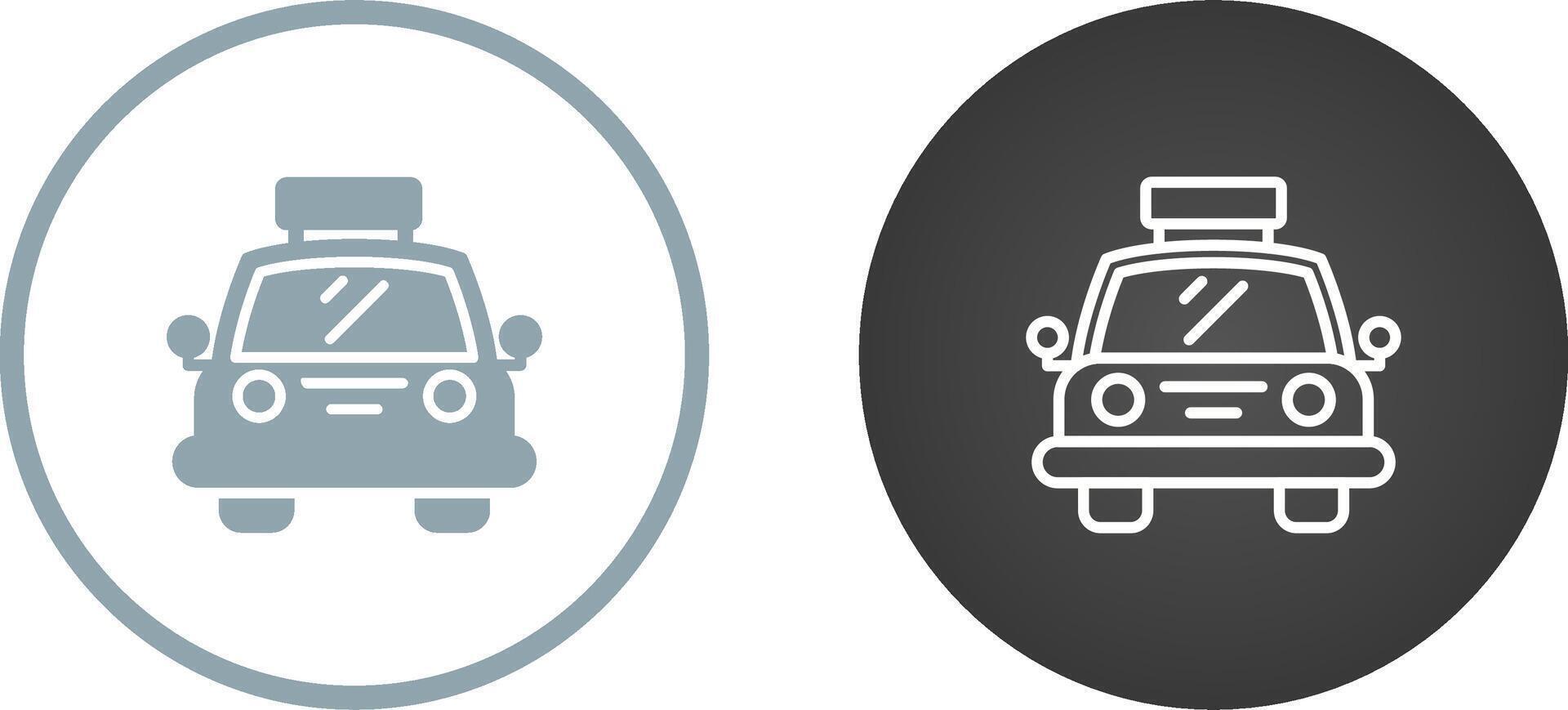 icono de vector de taxi