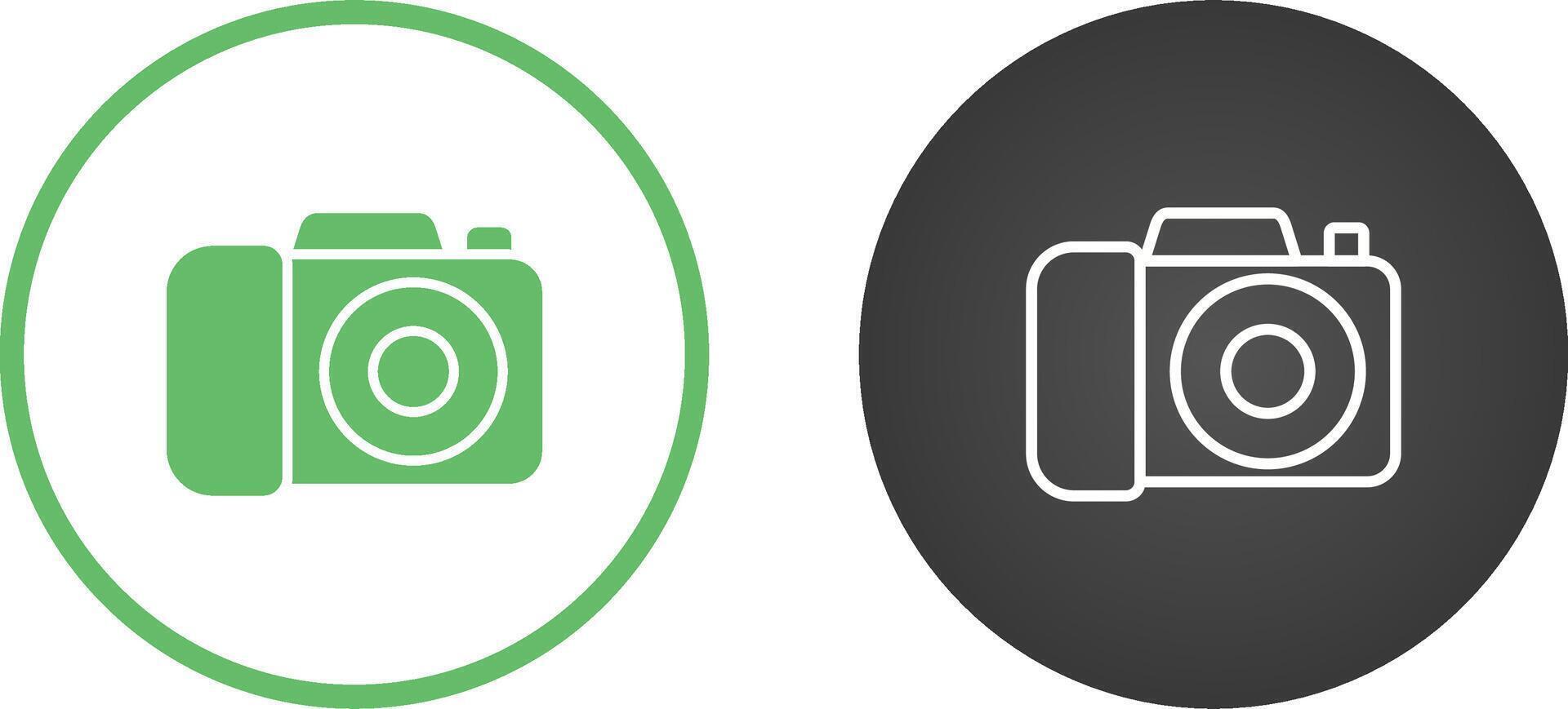 icono de vector de cámara dslr