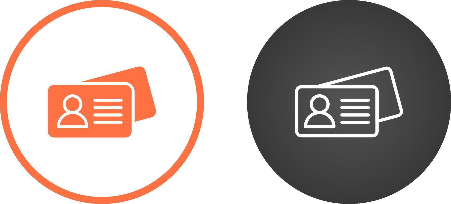Business Card Vector Icon