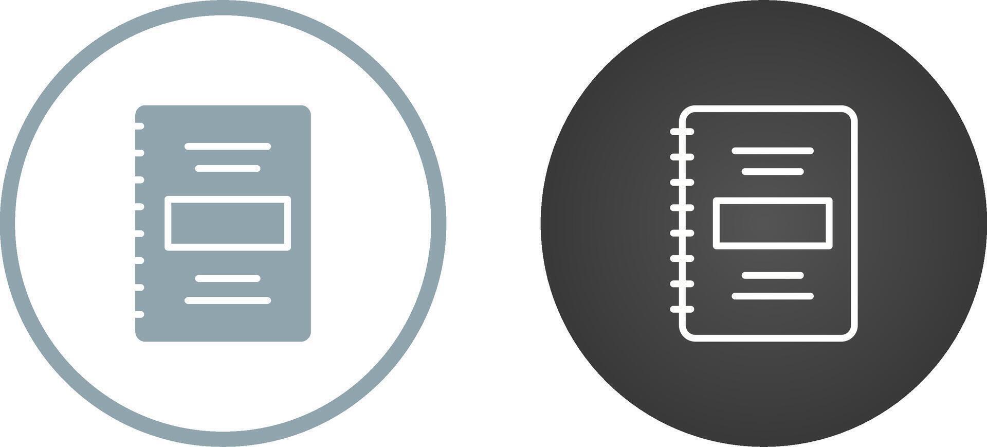 Notebook Vector Icon