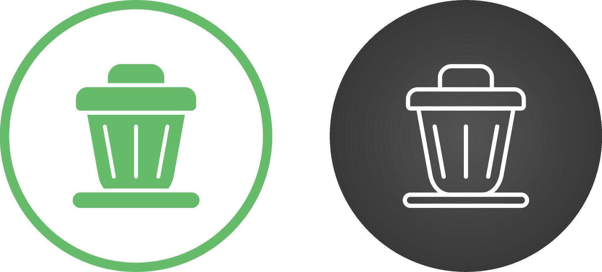 Trash bin Vector Icon