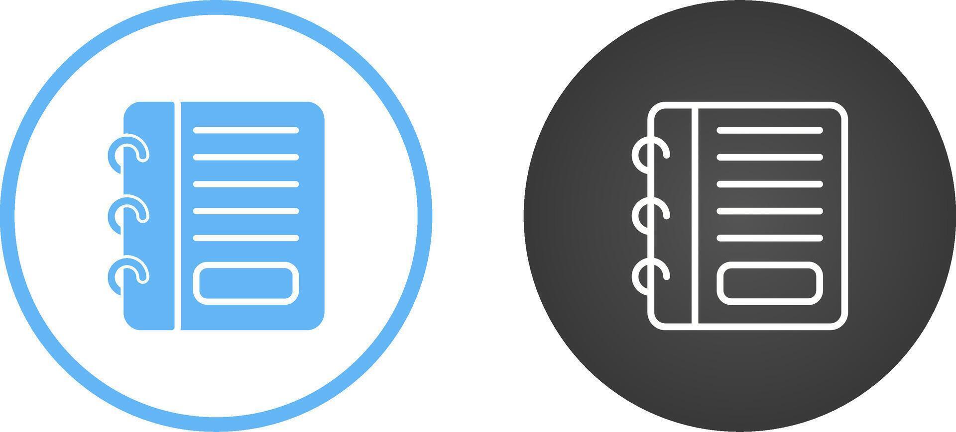 Notepad Vector Icon