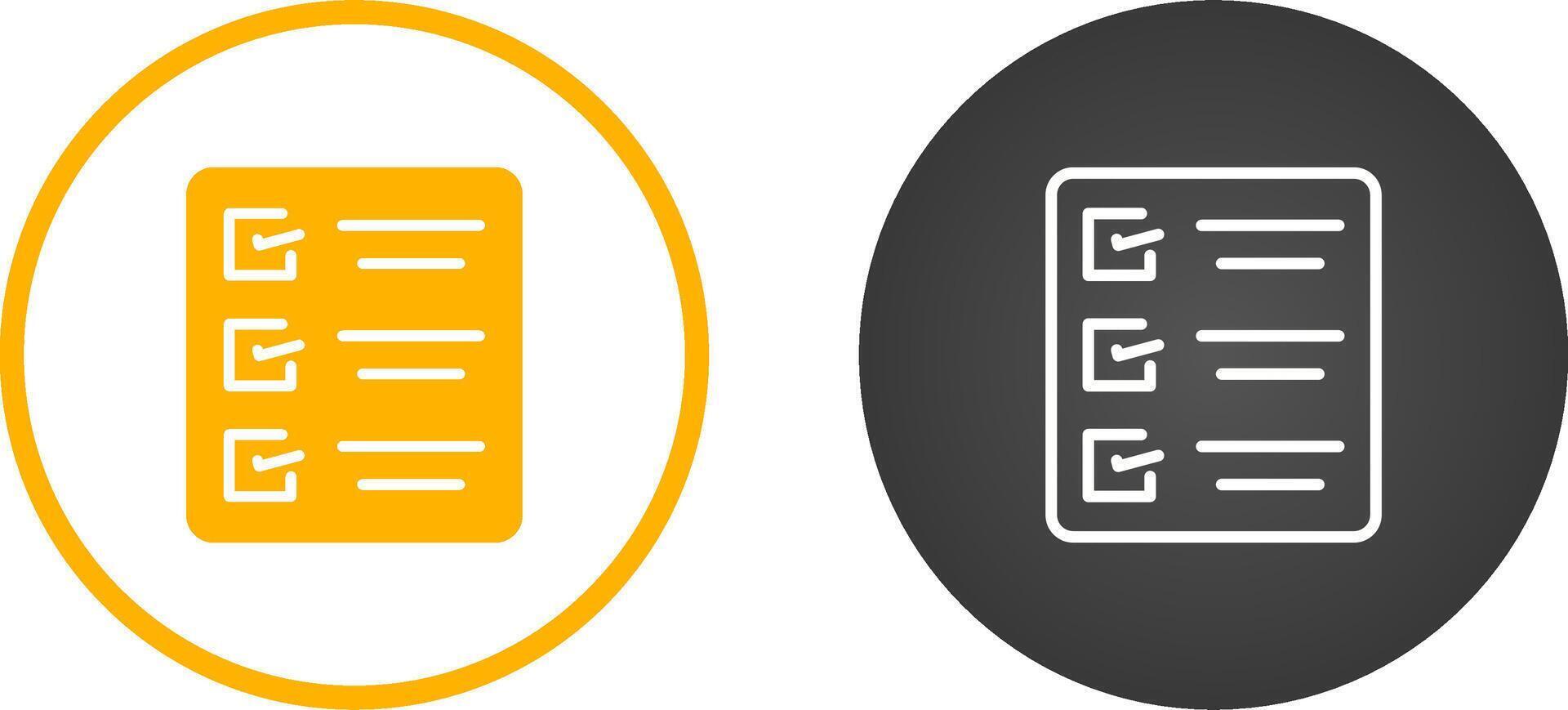 Task list Vector Icon