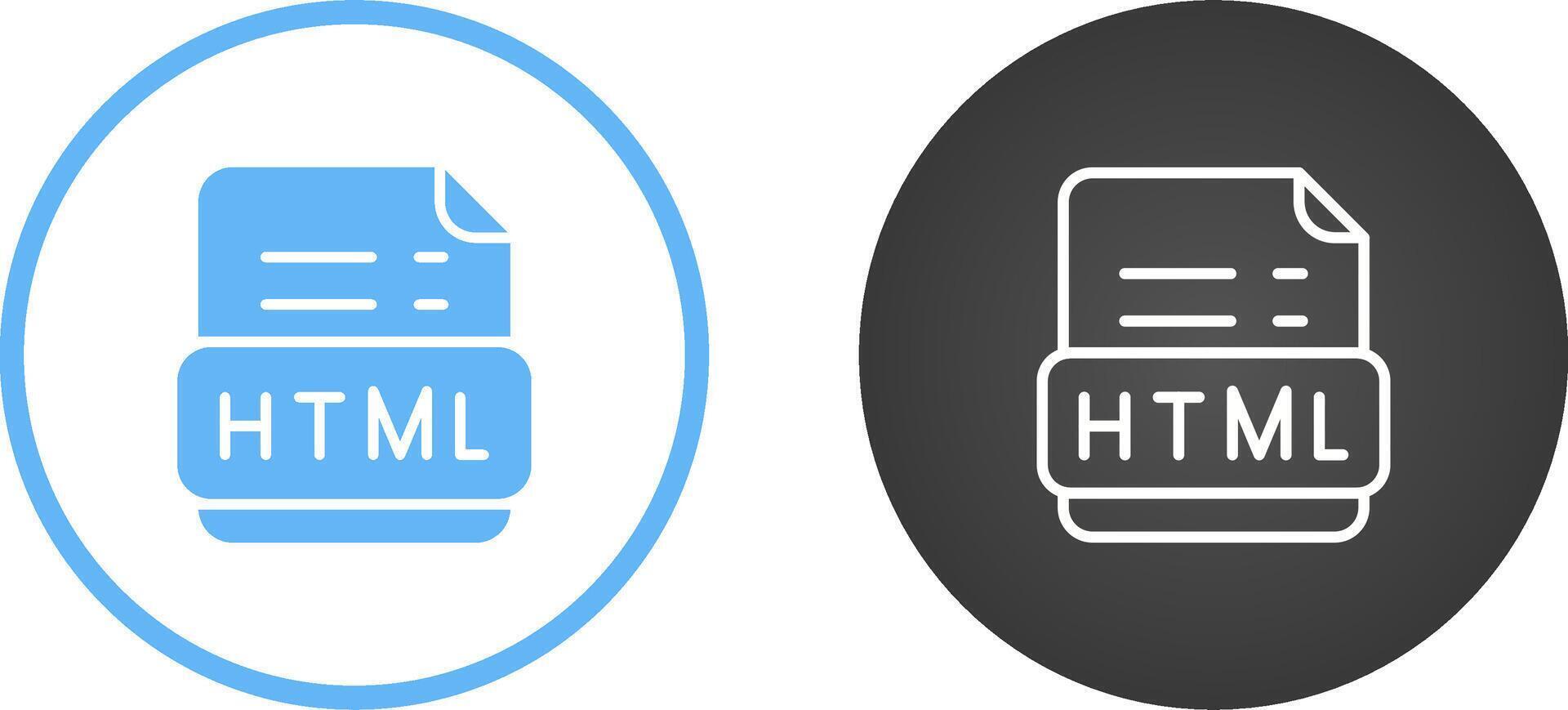 Html Vector Icon