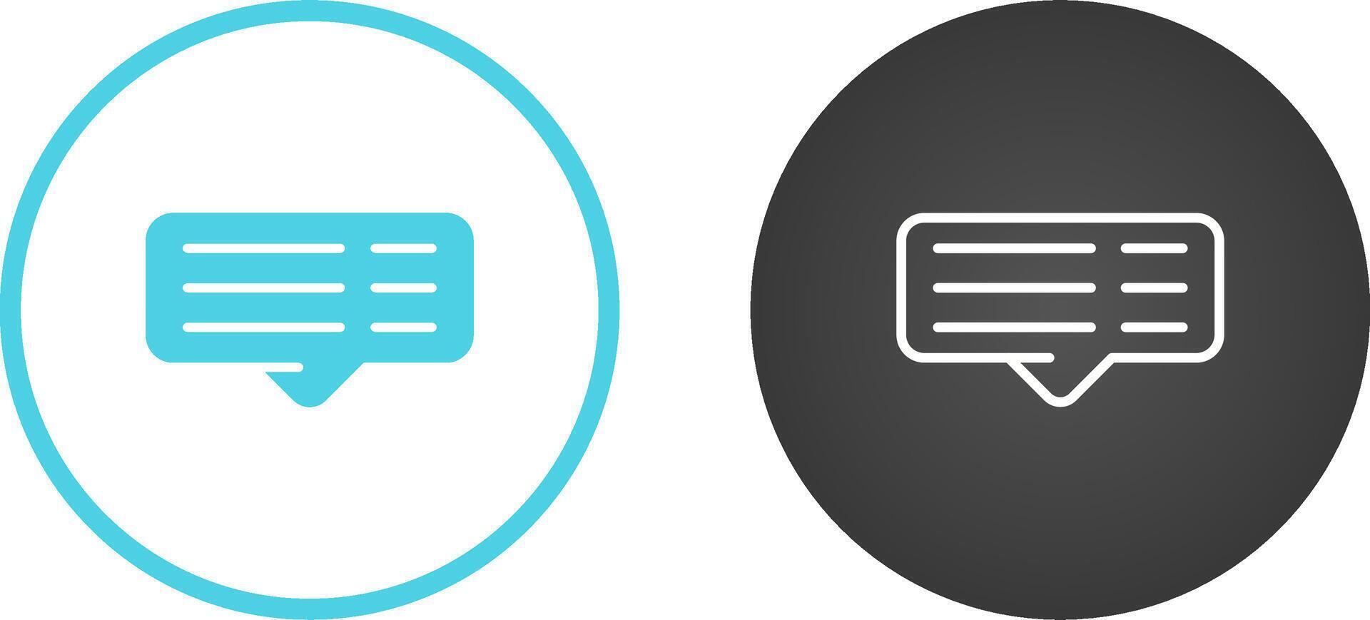 Comment Vector Icon