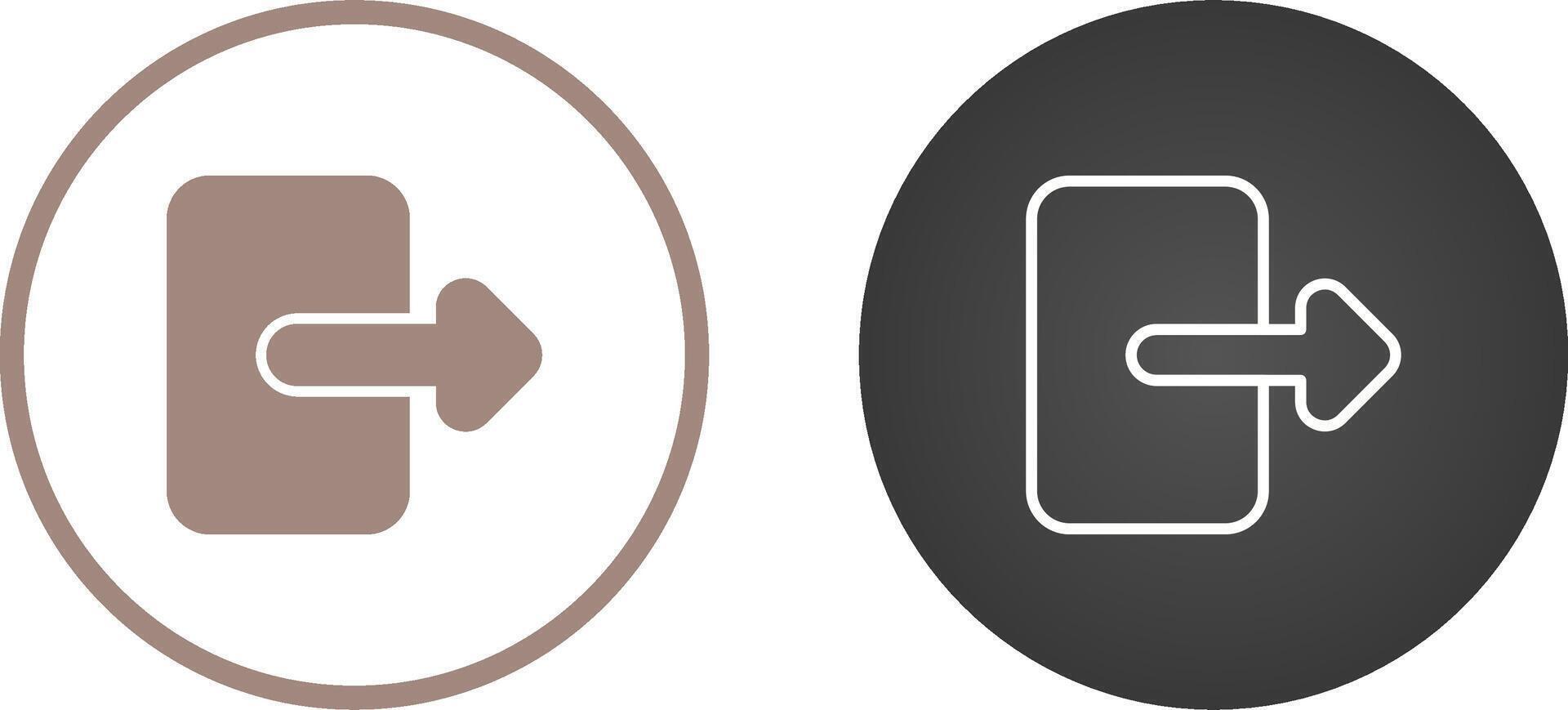 Exit Vector Icon