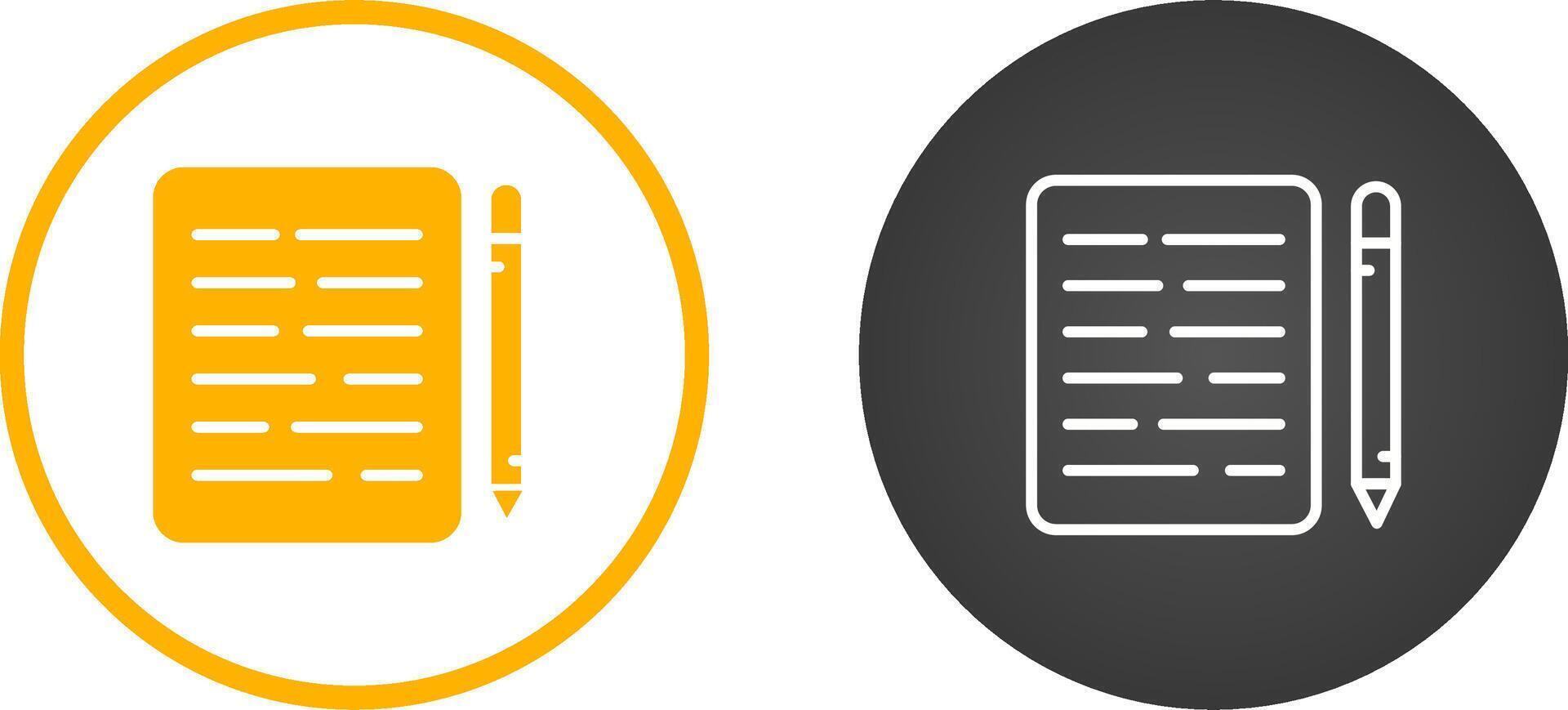 Document Editing Vector Icon