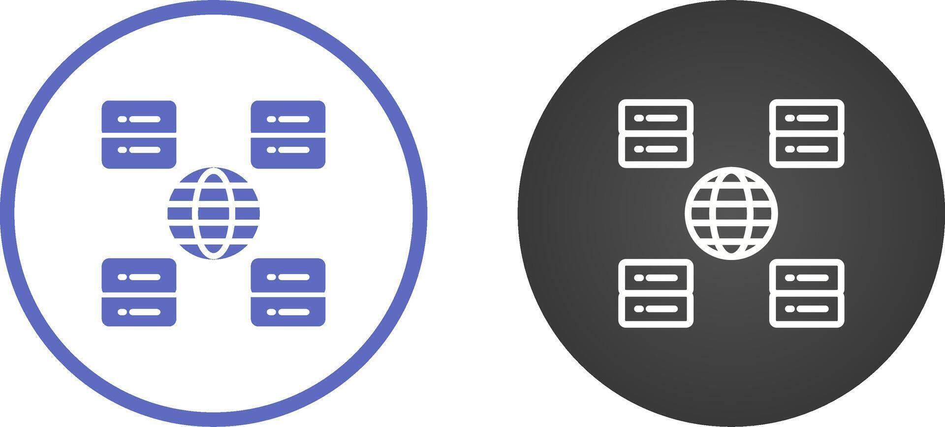 Content Delivery Network Vector Icon