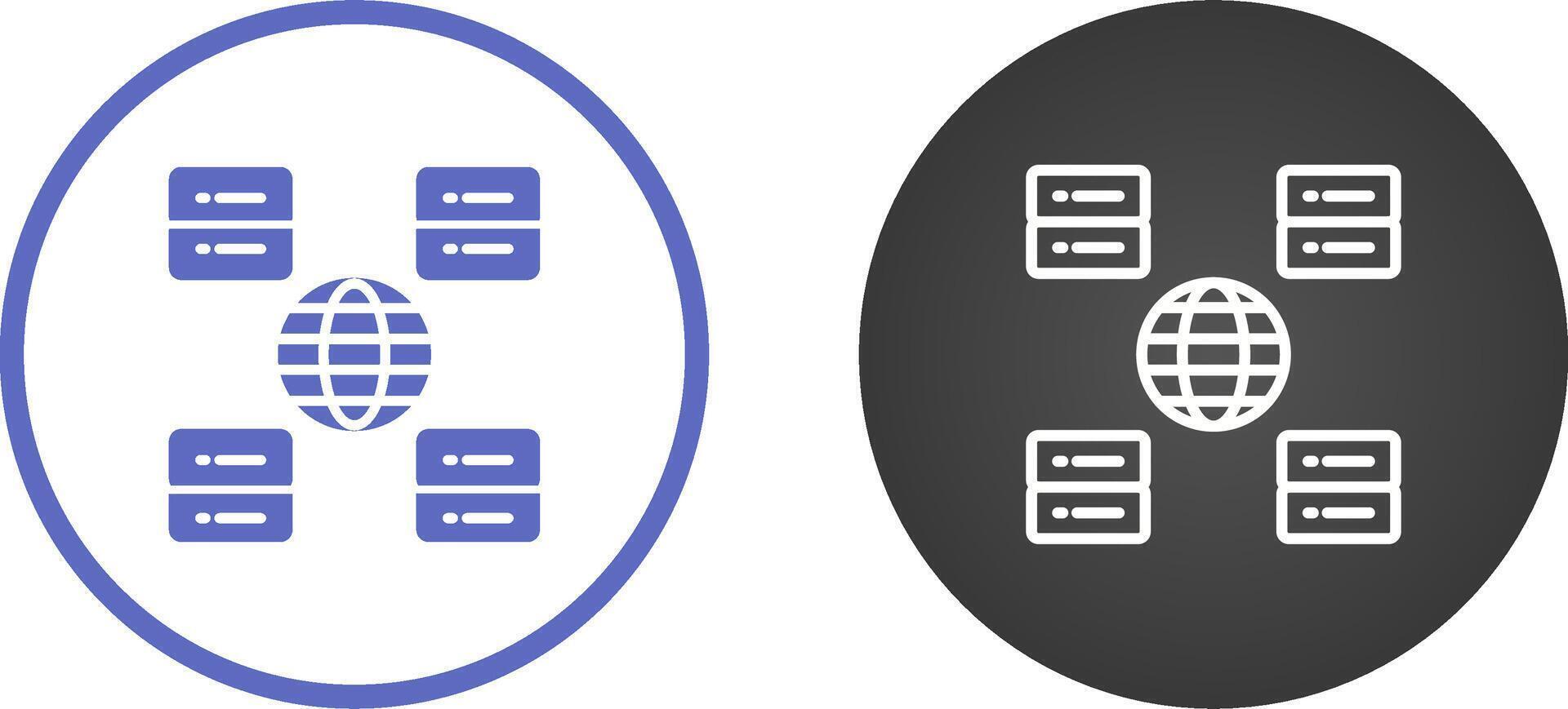 Content Delivery Network Vector Icon