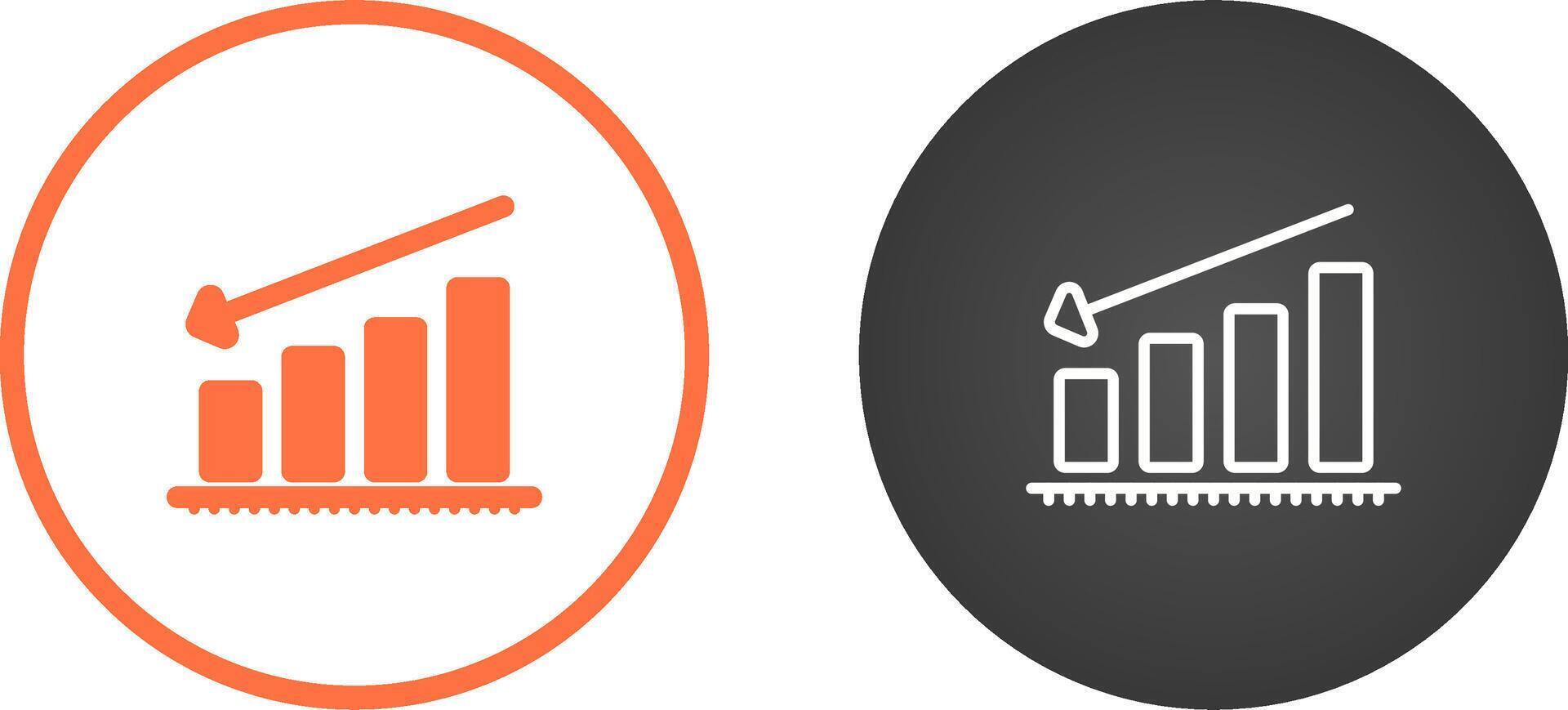 Chart Decreasing Vector Icon