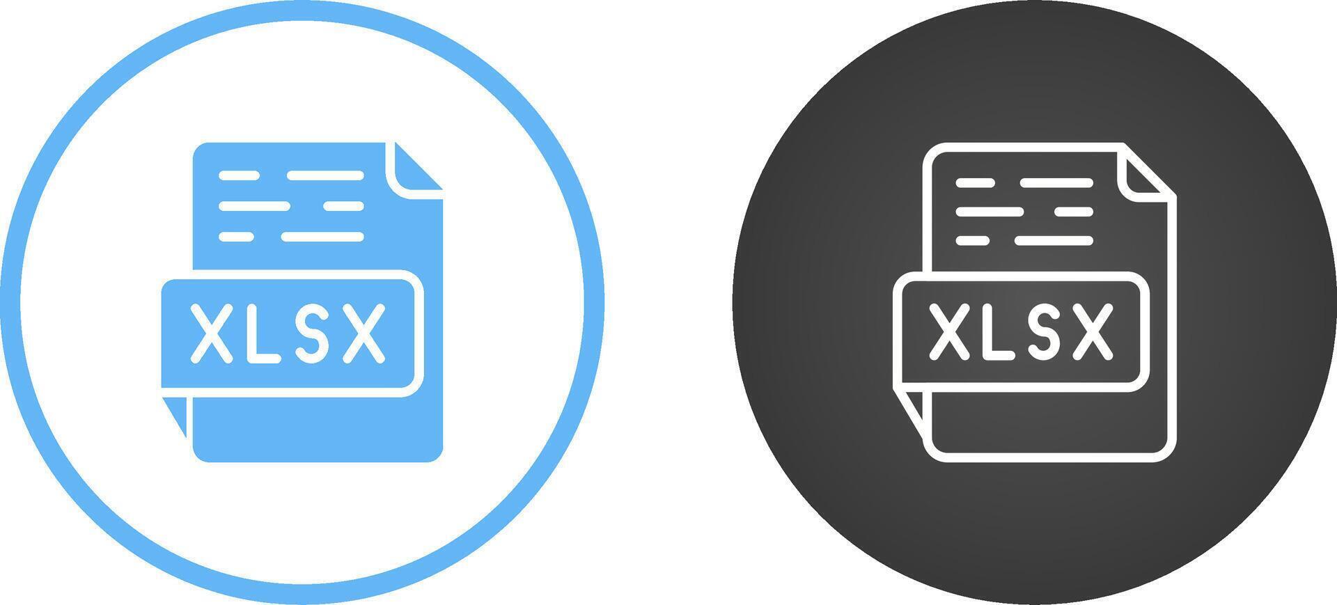 icono de vector xlsx