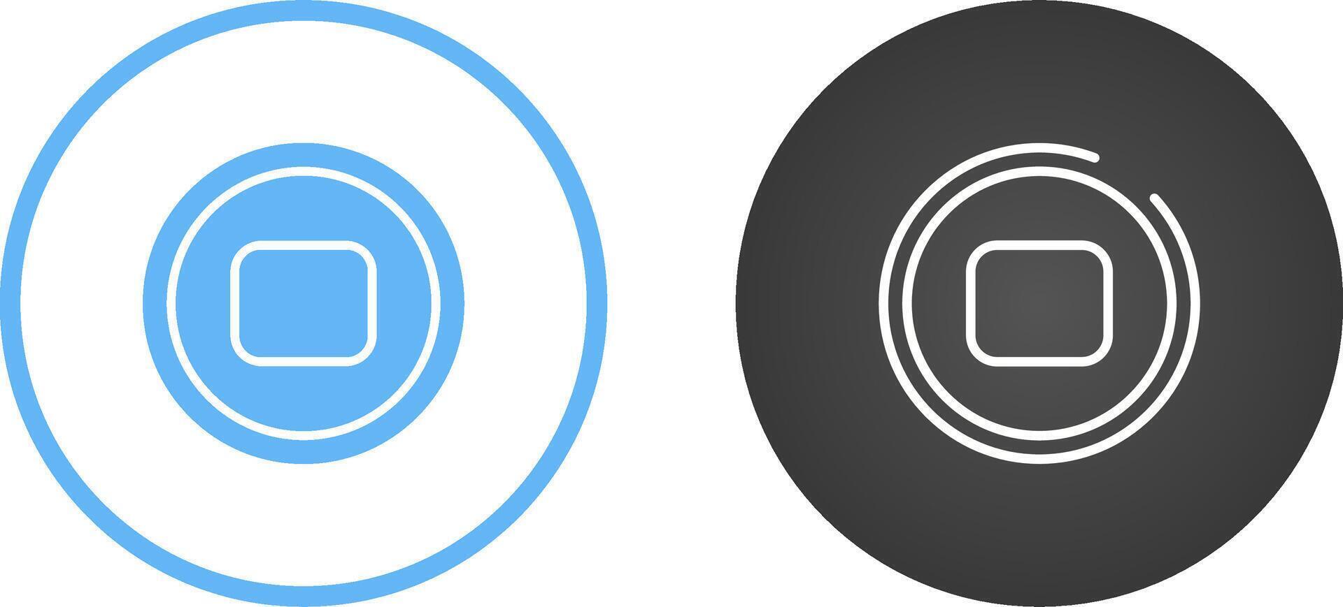 Stop Button Vector Icon
