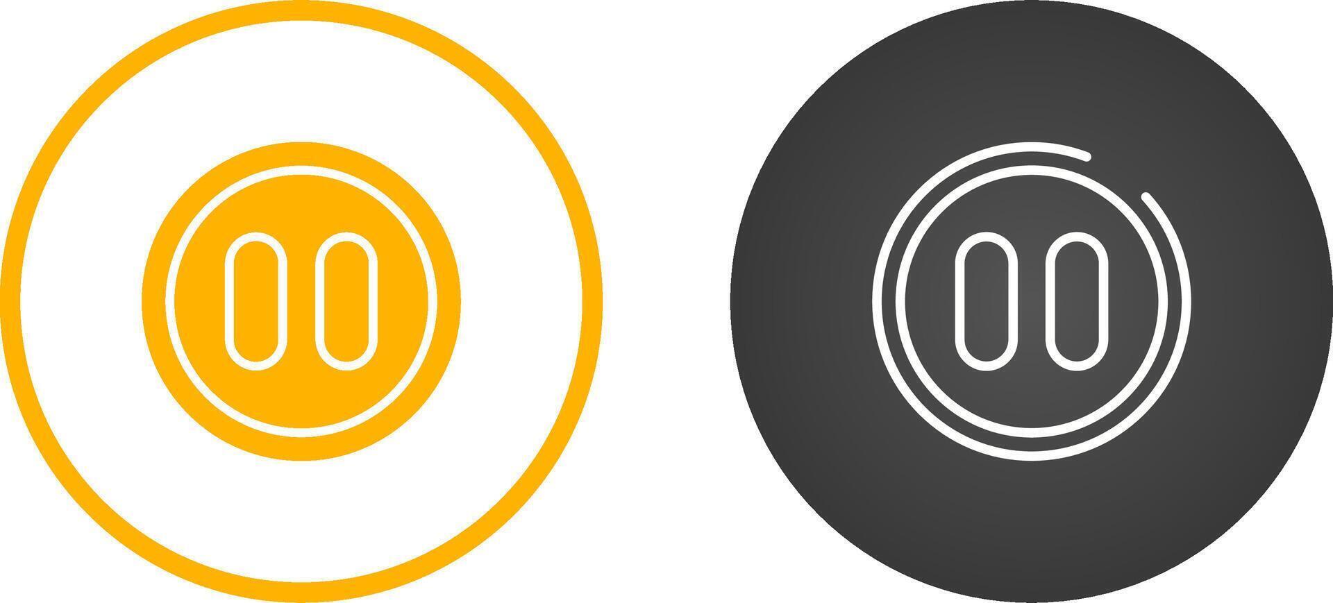 Pause Button Vector Icon