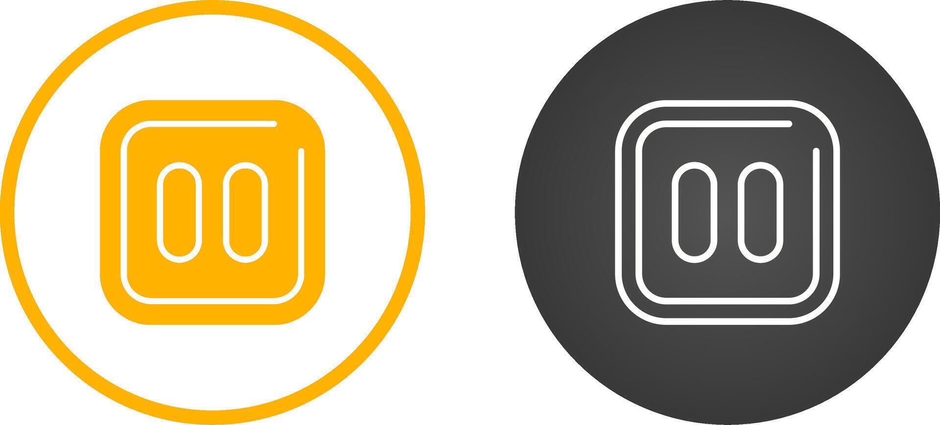 Pause Sqaure Vector Icon