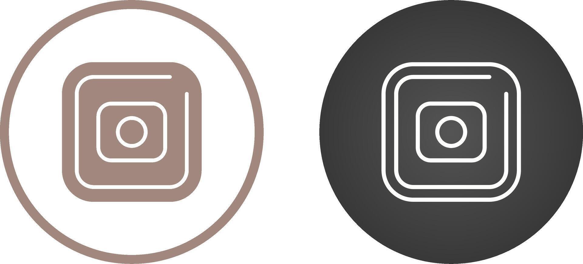 Record Square Vector Icon