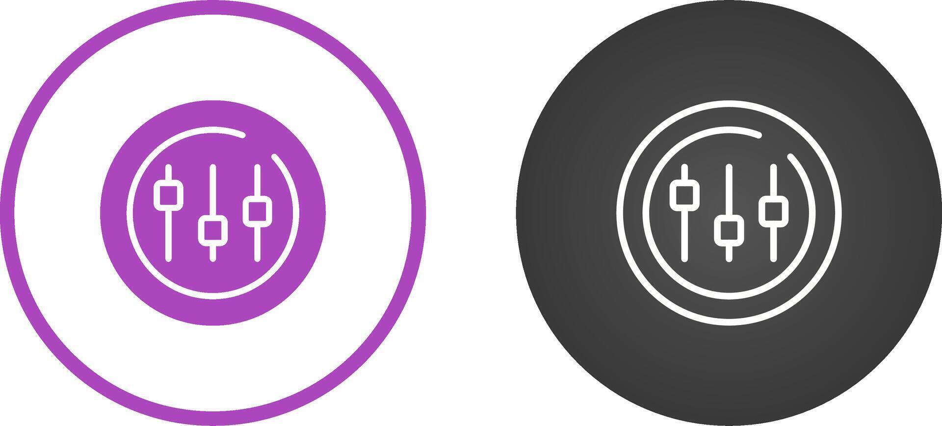 Music Equalizer Circle Vector Icon