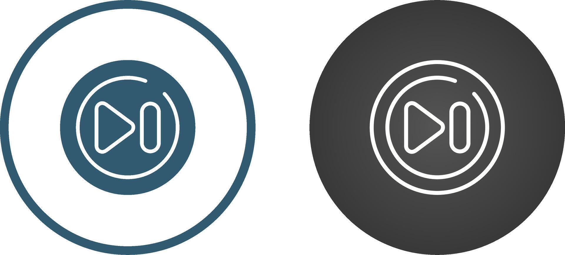 Fast Forward Circle Vector Icon