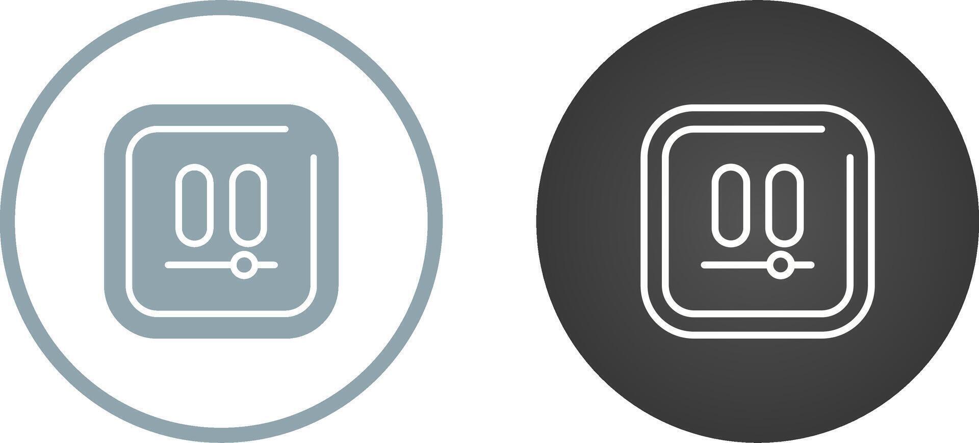 Video Pause Square Vector Icon