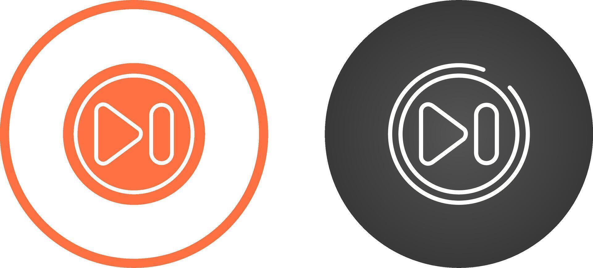 Next Track Button Vector Icon