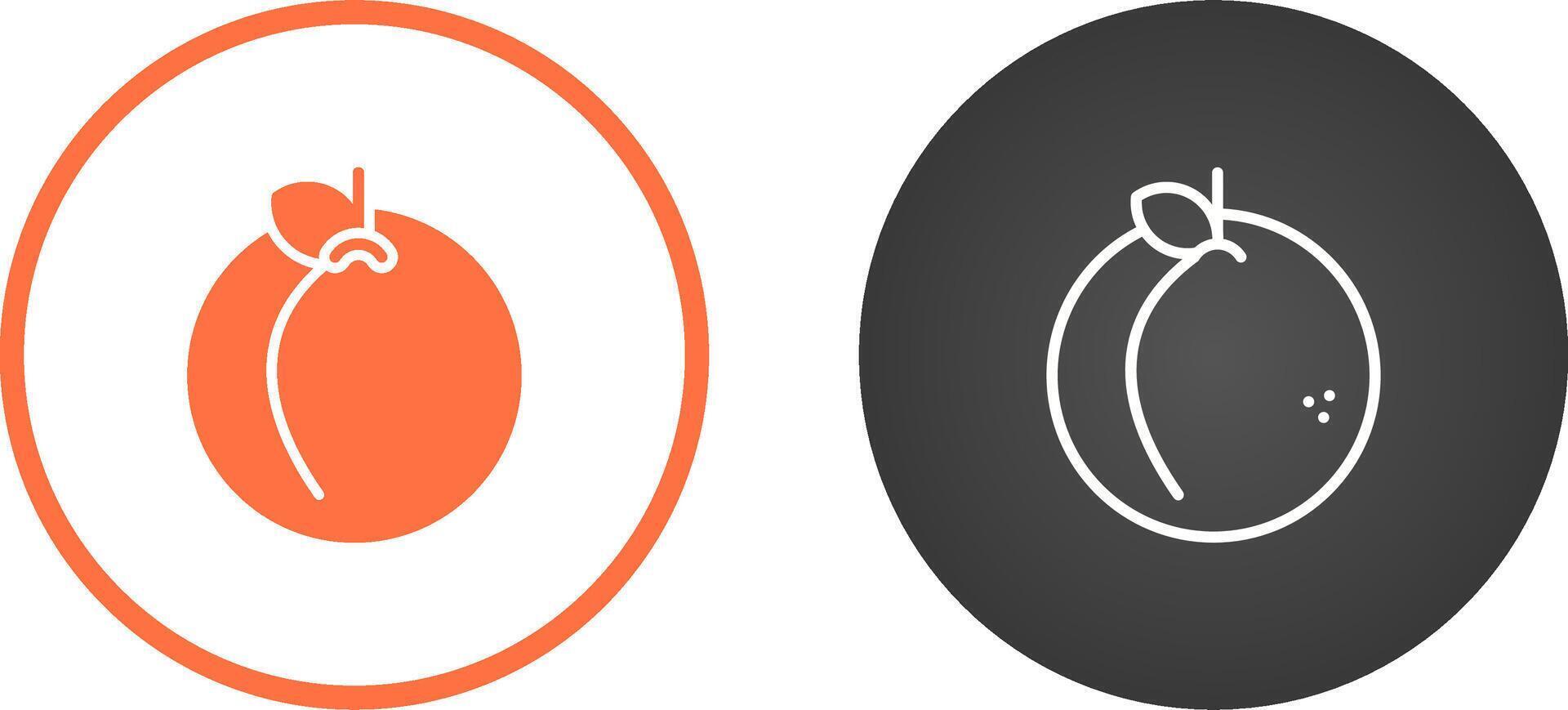 Peach Vector Icon