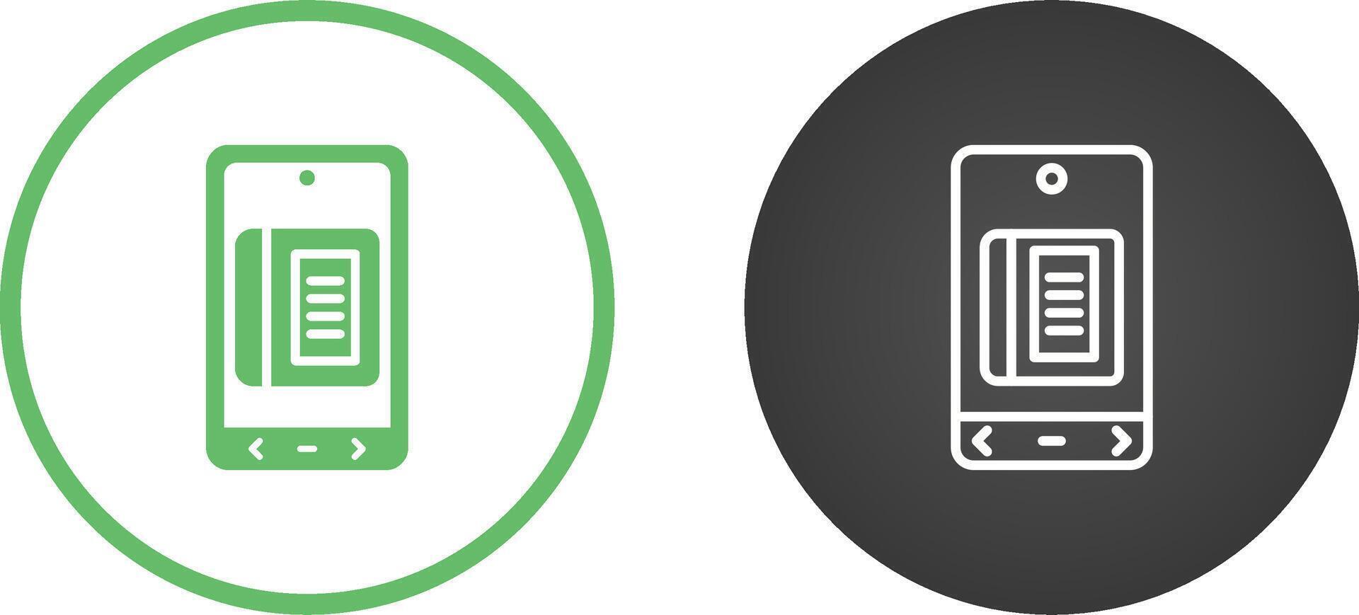 E Book Vector Icon