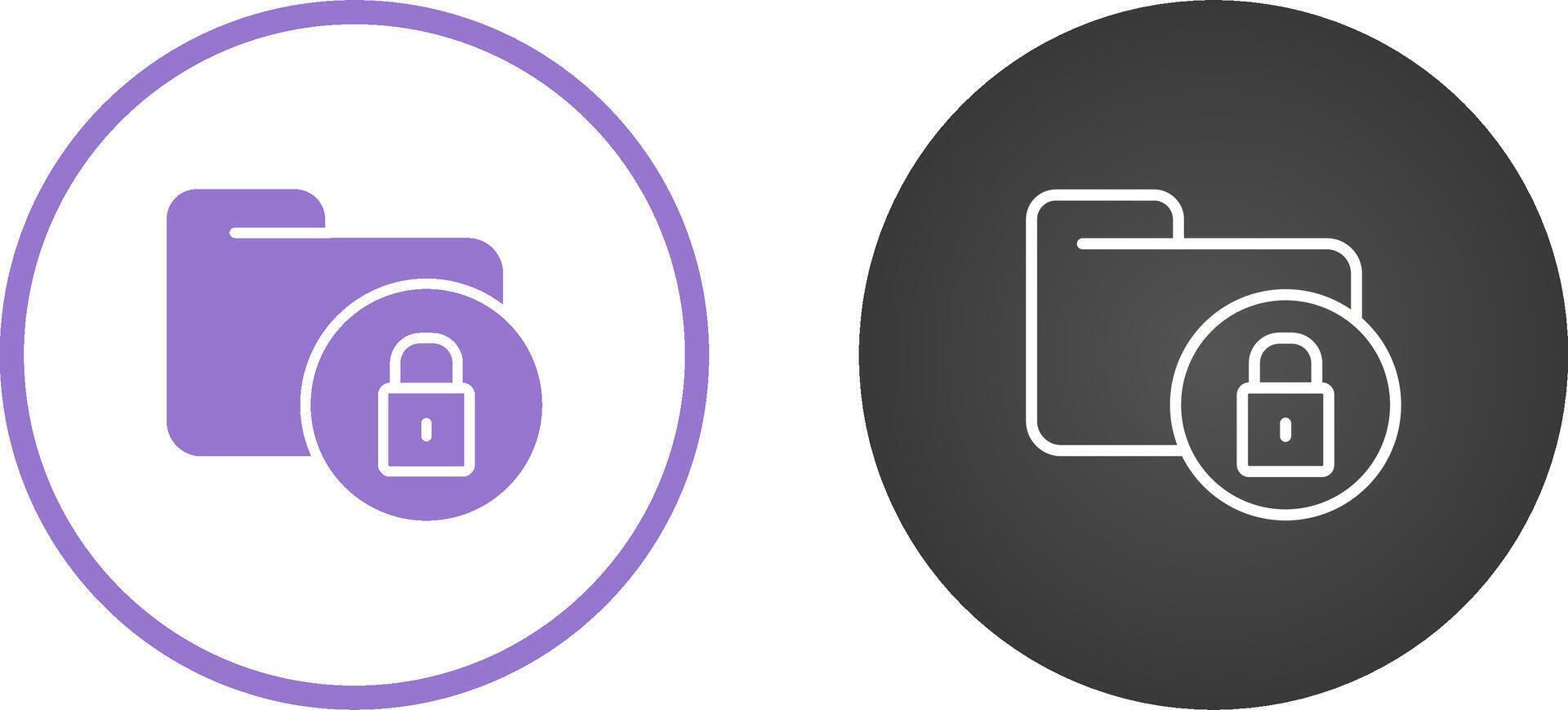 Secure Folder Vector Icon 40673352 Vector Art at Vecteezy