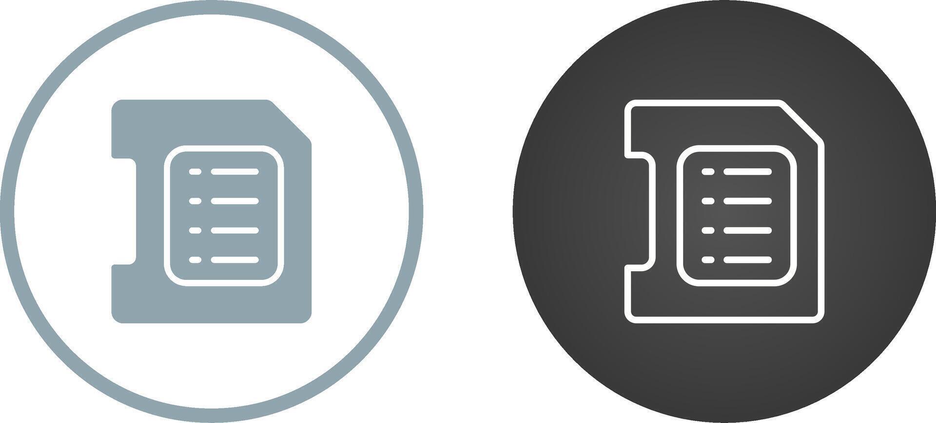 Sd Card Vector Icon