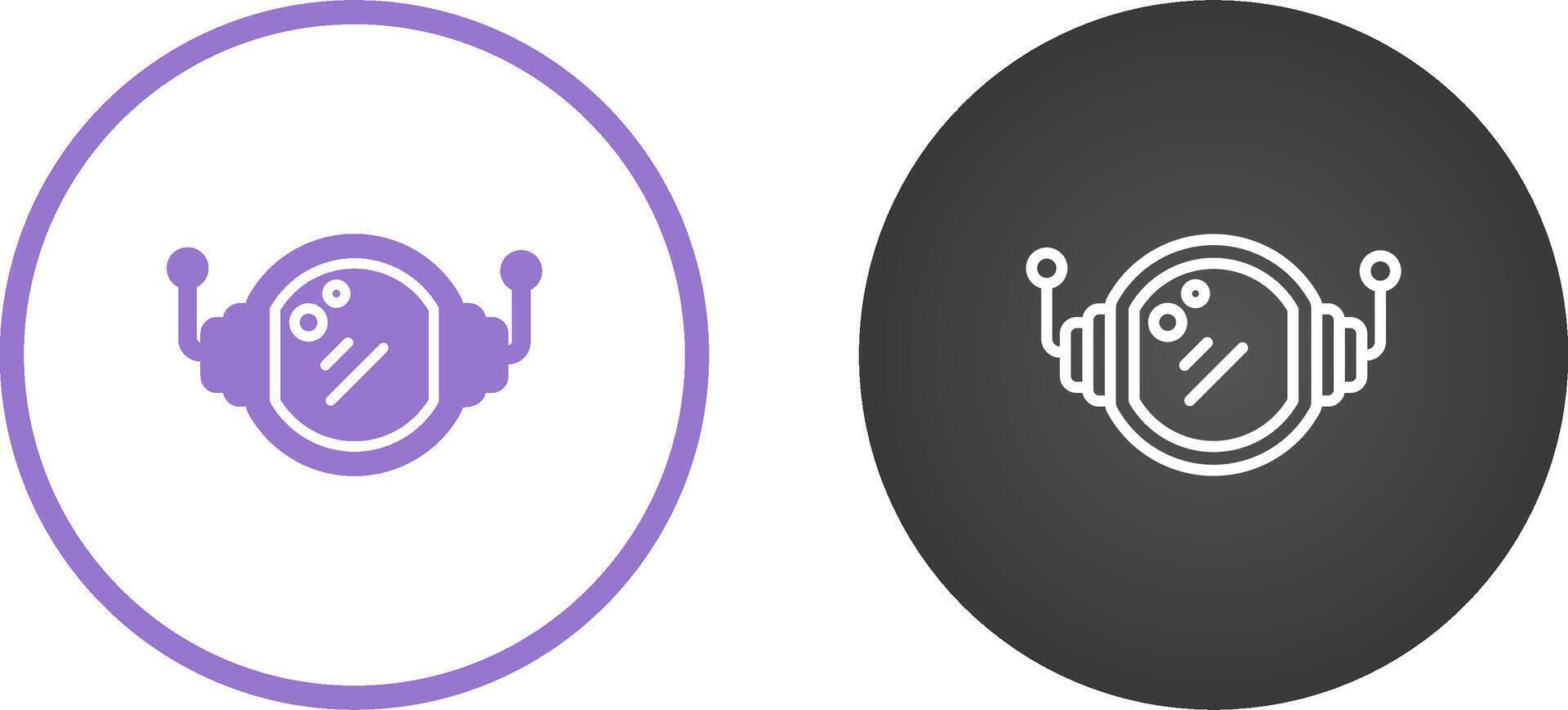 Astronaut Helmet Vector Icon