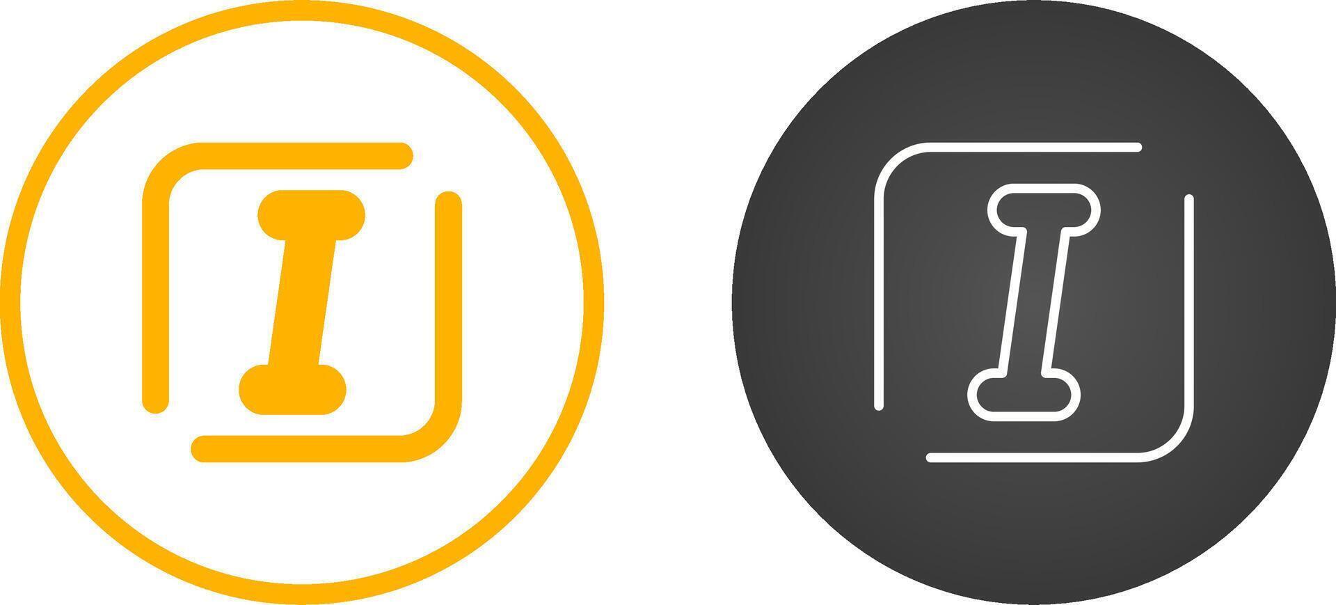Italic Vector Icon