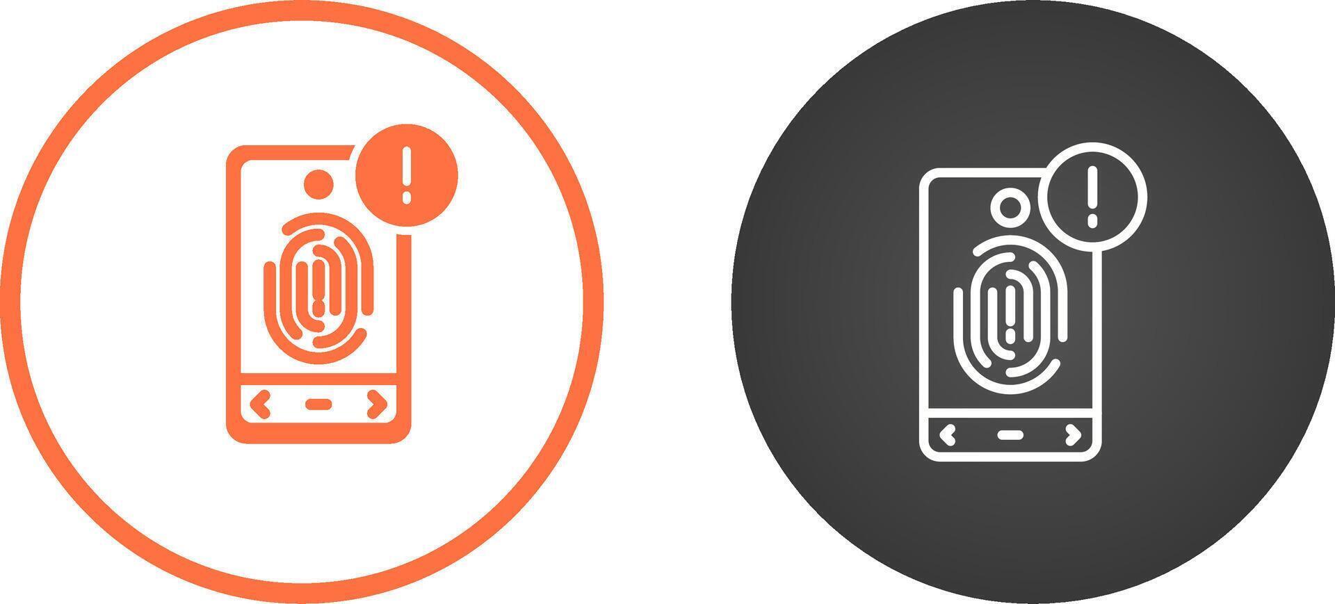 Biometric Identification Vector Icon