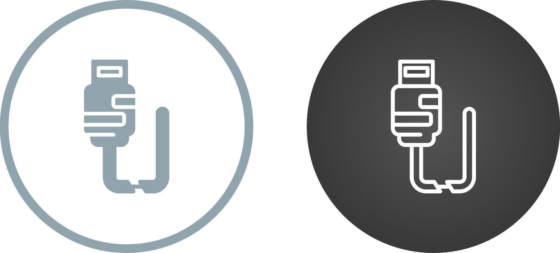 Broken Cable Vector Icon
