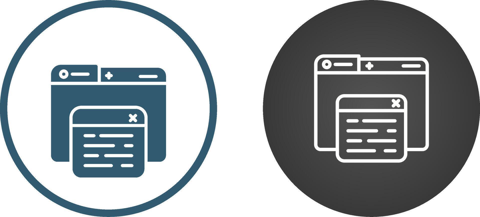 Pop Up Vector Icon