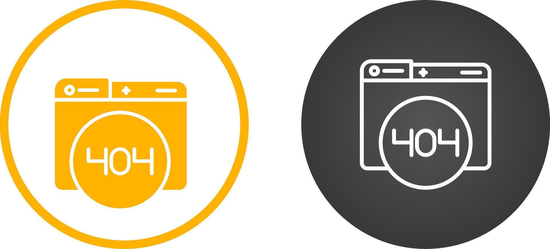 404 Error Vector Icon