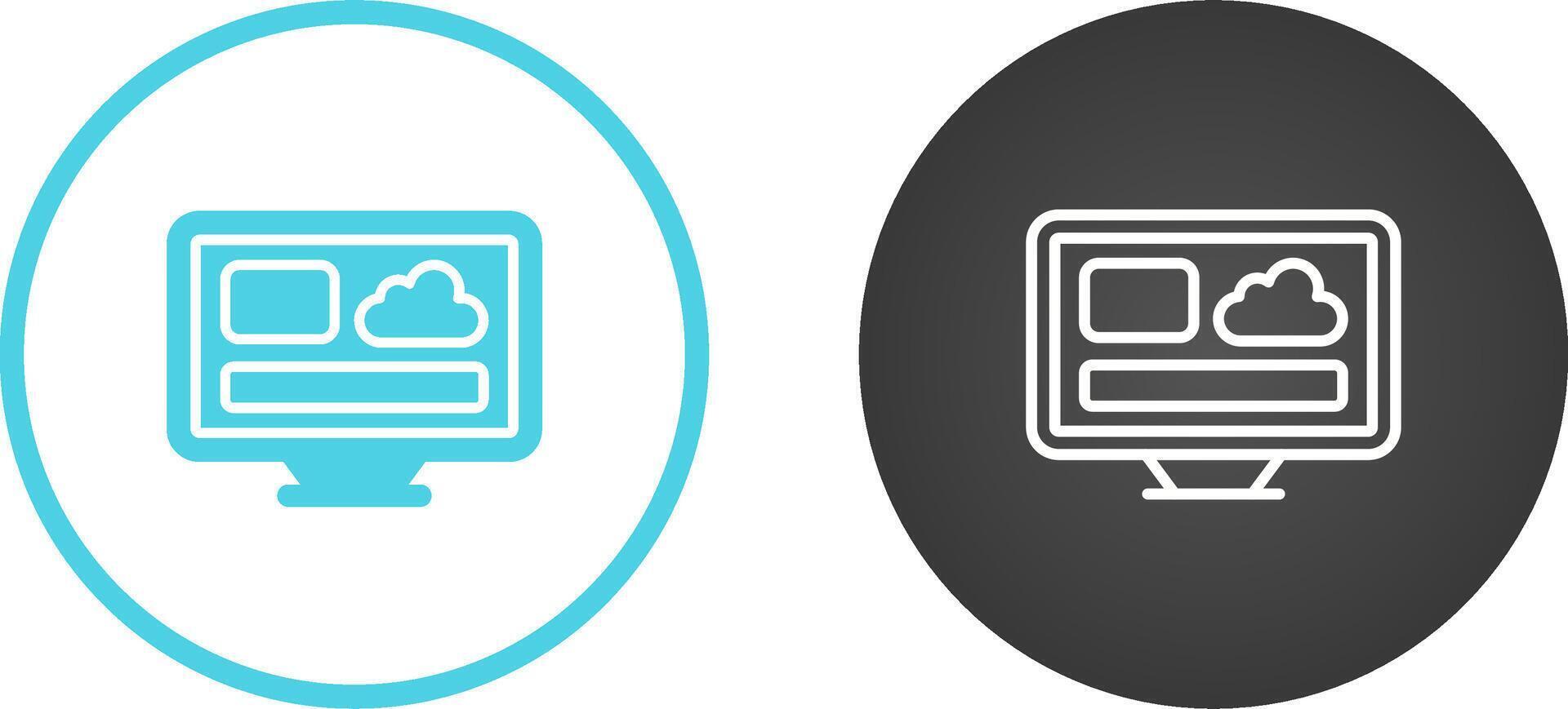 Desktop Vector Icon