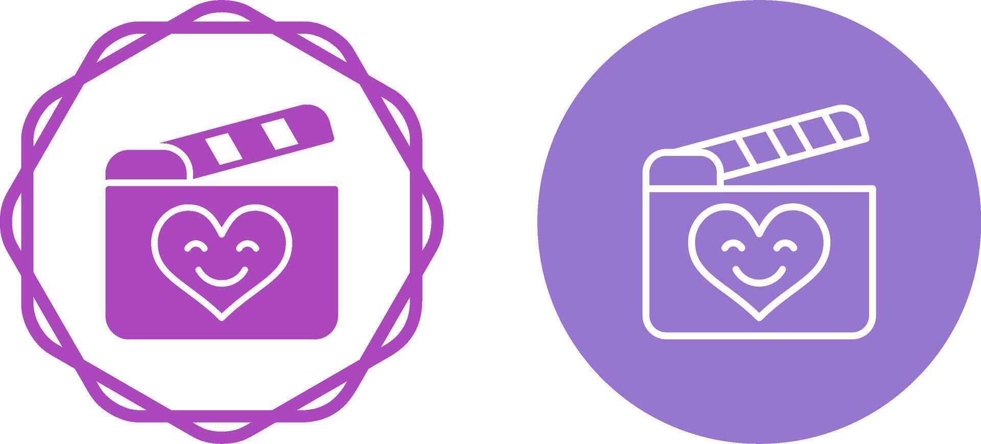 Romantic comedy movie Vector Icon