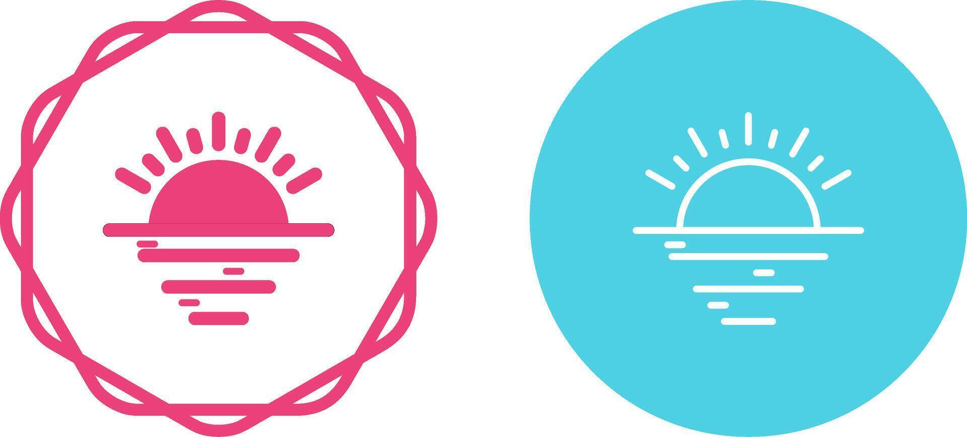Sunset Vector Icon