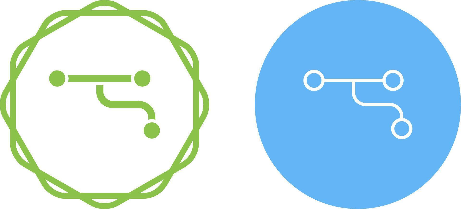 Divergence Vector Icon