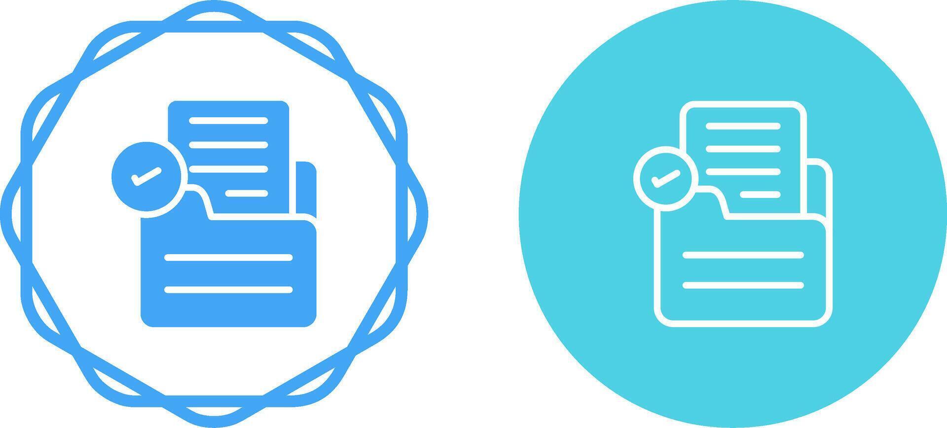 Document Check Vector Icon