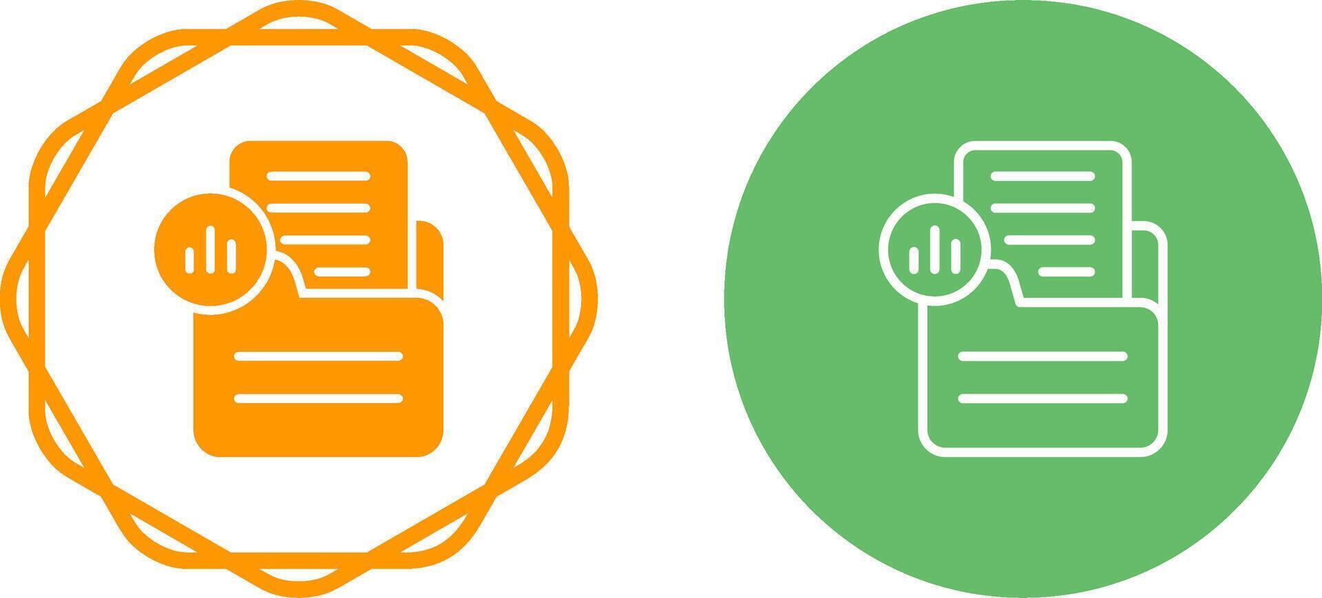 Document Analytics Vector Icon